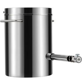 6KG Propane Melting Furnace Kit, Large Capacity Foundry Home Kilns, Blacksmithing Forge with Crucible & Tongs Kiln, Stainless Steel