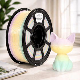 PETG filament, rainbow filament, 1.75mm filament, 3D printer filament, multicolor filament, gradient filament, PETG 1kg, glossy filament (Color: Rainbow 5)