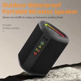 Cyboris S1 High Quality Portable Mini Waterproof Bluetooth Speaker, Wireless V5.4 Outdoor TWS Stereo Sporting Speakers 15W Loud Stereo Soundbox (Color: Red)