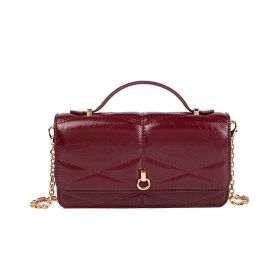 MKF Collection Suzanne Shoulder Crossbody Bag by Mia K (Color: Wine, Material: Vegan Leather)